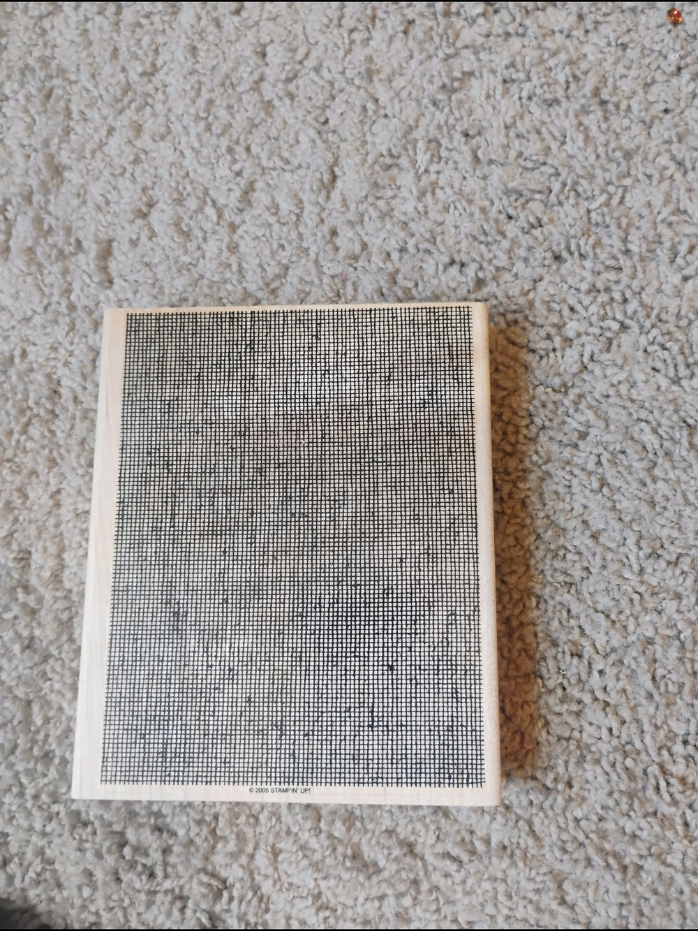 2005 Stampin' Up Canvas Rubber Stamp